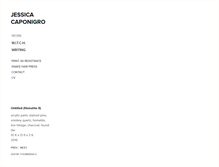Tablet Screenshot of jessicacaponigro.com